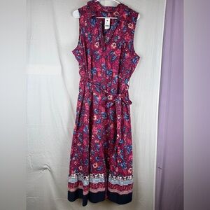 Lane Bryant Floral Maxi  Dress - Purple and Blue